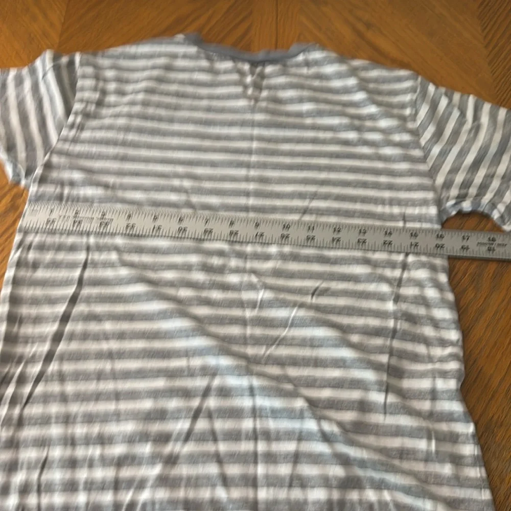 Children’s Place Blue and Gray Striped Surf's Up Tee